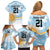 Custom Argentina Rugby Family Matching Off Shoulder Short Dress and Hawaiian Shirt Summer Paris 2024 LT9 - Wonder Print Shop