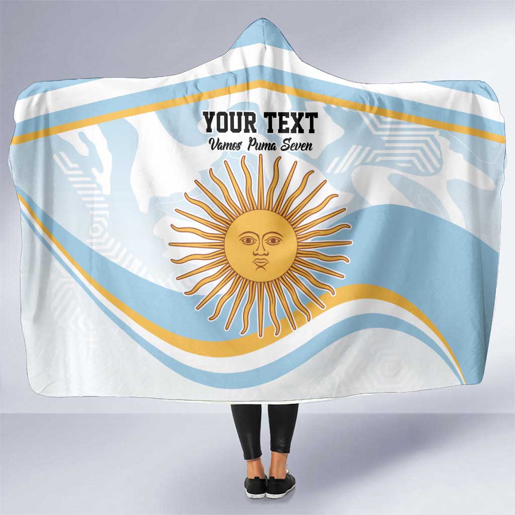 Custom Argentina Rugby Hooded Blanket Summer Paris 2024