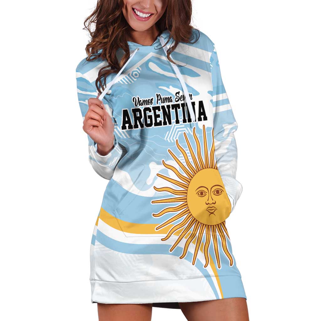 Custom Argentina Rugby Hoodie Dress Summer Paris 2024 - Wonder Print Shop