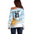 Custom Argentina Rugby Off Shoulder Sweater Summer Paris 2024 - Wonder Print Shop