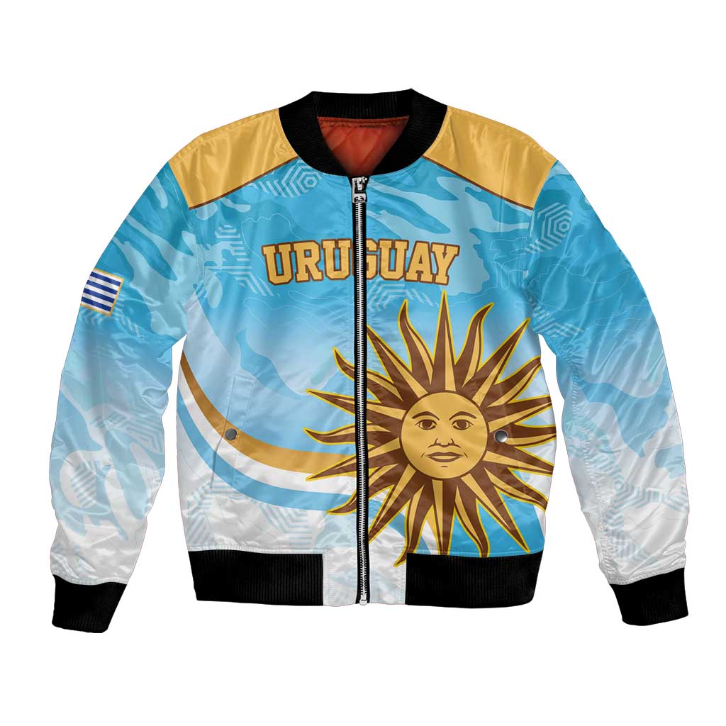 Custom Uruguay Rugby Bomber Jacket Go Teros Summer Paris 2024 LT9 - Wonder Print Shop