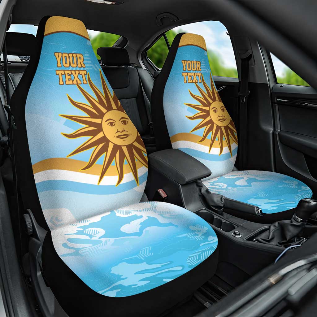 Custom Uruguay Rugby Car Seat Cover Go Teros Summer Paris 2024 LT9 - Wonder Print Shop