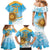 Custom Uruguay Rugby Family Matching Mermaid Dress and Hawaiian Shirt Go Teros Summer Paris 2024 LT9 - Wonder Print Shop