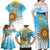 Custom Uruguay Rugby Family Matching Off Shoulder Maxi Dress and Hawaiian Shirt Go Teros Summer Paris 2024 LT9 - Wonder Print Shop