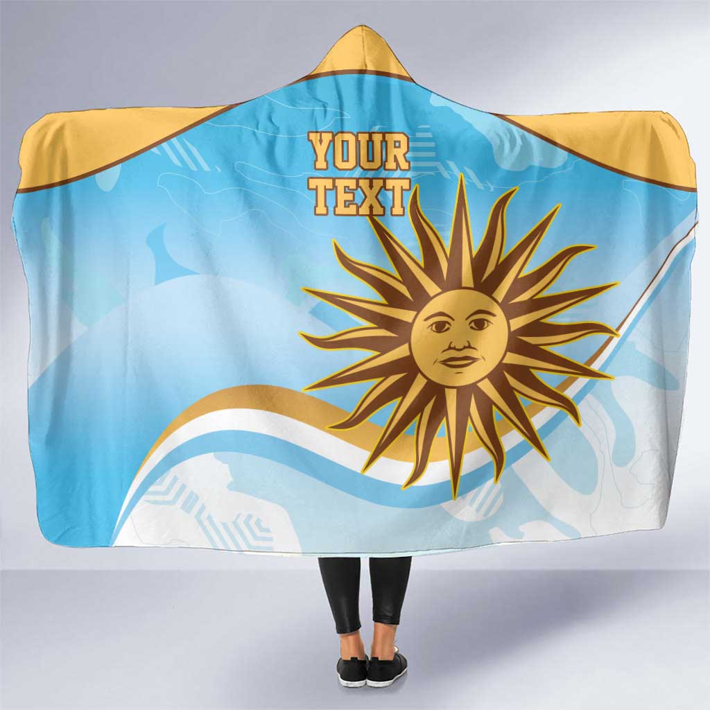 Custom Uruguay Rugby Hooded Blanket Go Teros Summer Paris 2024