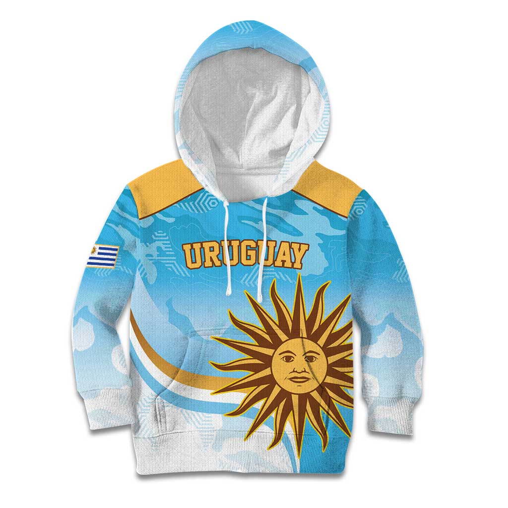 Custom Uruguay Rugby Kid Hoodie Go Teros Summer Paris 2024 - Wonder Print Shop