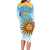 Custom Uruguay Rugby Long Sleeve Bodycon Dress Go Teros Summer Paris 2024 - Wonder Print Shop