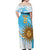 Custom Uruguay Rugby Off Shoulder Maxi Dress Go Teros Summer Paris 2024 - Wonder Print Shop