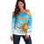 Custom Uruguay Rugby Off Shoulder Sweater Go Teros Summer Paris 2024 - Wonder Print Shop