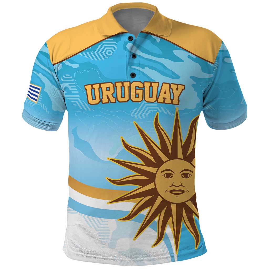 Custom Uruguay Rugby Polo Shirt Go Teros Summer Paris 2024 - Wonder Print Shop