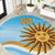 Custom Uruguay Rugby Round Carpet Go Teros Summer Paris 2024