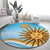 Custom Uruguay Rugby Round Carpet Go Teros Summer Paris 2024