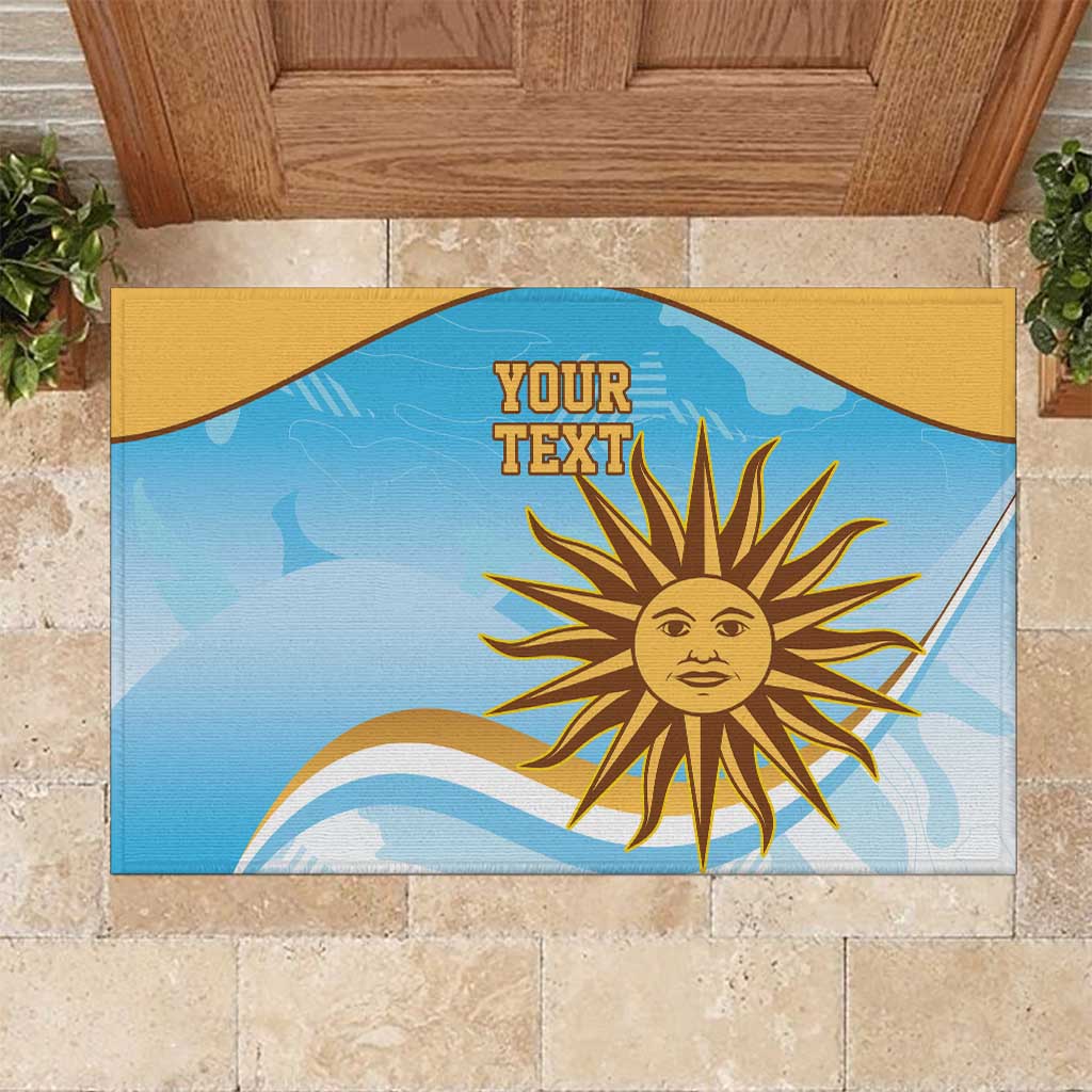 Custom Uruguay Rugby Rubber Doormat Go Teros Summer Paris 2024 - Wonder Print Shop