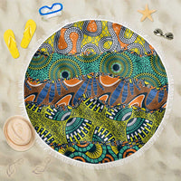 Africa Tribal Mixed Pattern Beach Blanket - Wonder Print Shop