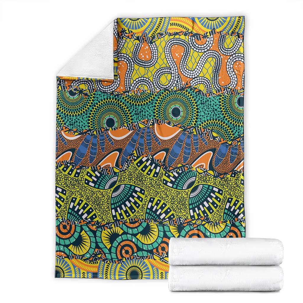 Africa Tribal Mixed Pattern Blanket - Wonder Print Shop