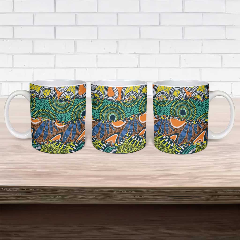 Africa Tribal Mixed Pattern Ceramic Mug - Wonder Print Shop