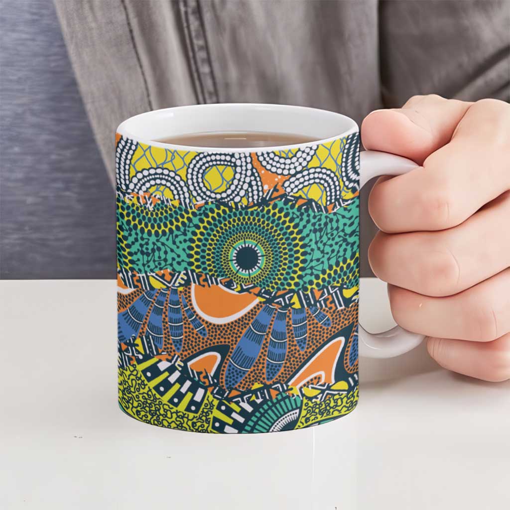 Africa Tribal Mixed Pattern Ceramic Mug - Wonder Print Shop
