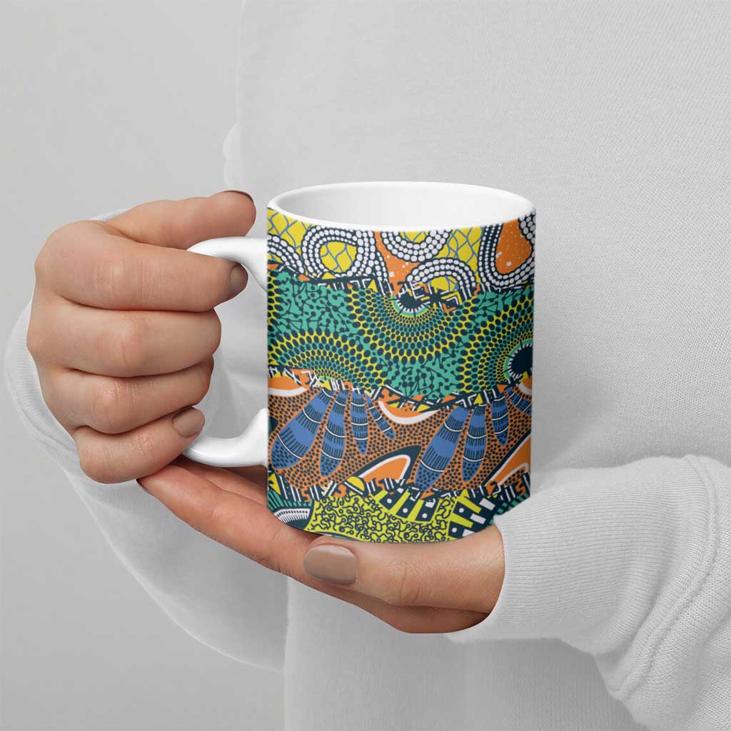 Africa Tribal Mixed Pattern Ceramic Mug - Wonder Print Shop