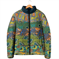 Africa Tribal Mixed Pattern Padded Jacket - Wonder Print Shop