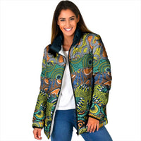 Africa Tribal Mixed Pattern Padded Jacket - Wonder Print Shop