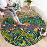 Africa Tribal Mixed Pattern Round Carpet - Wonder Print Shop