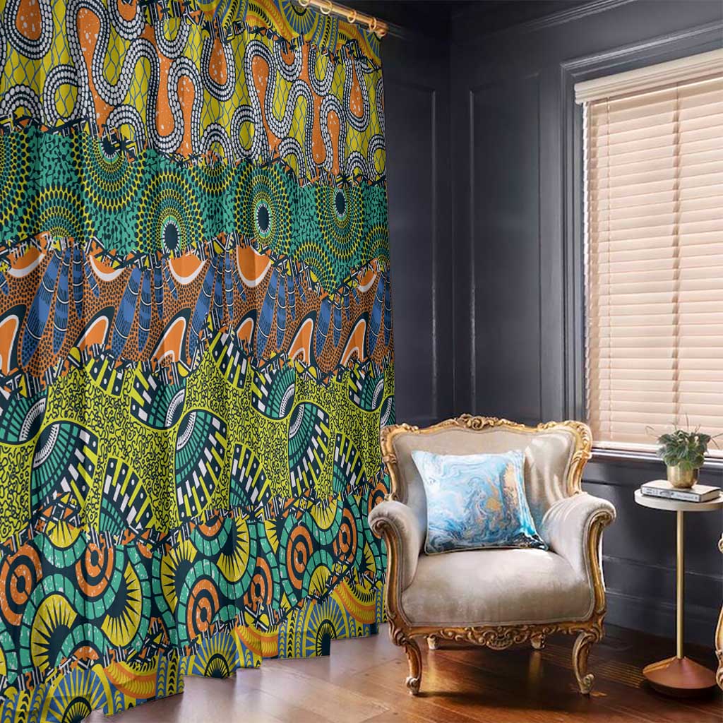 Africa Tribal Mixed Pattern Window Curtain - Wonder Print Shop