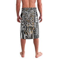 Africa Tribal Pattern Mixed Leopard Skin Lavalava - Wonder Print Shop