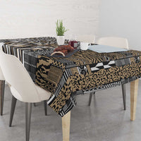Africa Tribal Pattern Mixed Leopard Skin Tablecloth - Wonder Print Shop