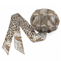 African Wild Animal Skins Easy Headwrap Leopard Pattern