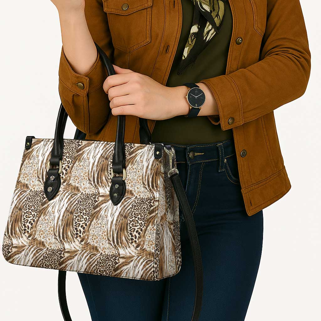Wild Animal Skins Leather Bag Leopard Pattern - Wonder Print Shop
