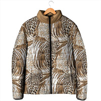 Wild Animal Skins Padded Jacket Leopard Pattern - Wonder Print Shop