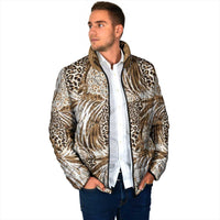 Wild Animal Skins Padded Jacket Leopard Pattern - Wonder Print Shop