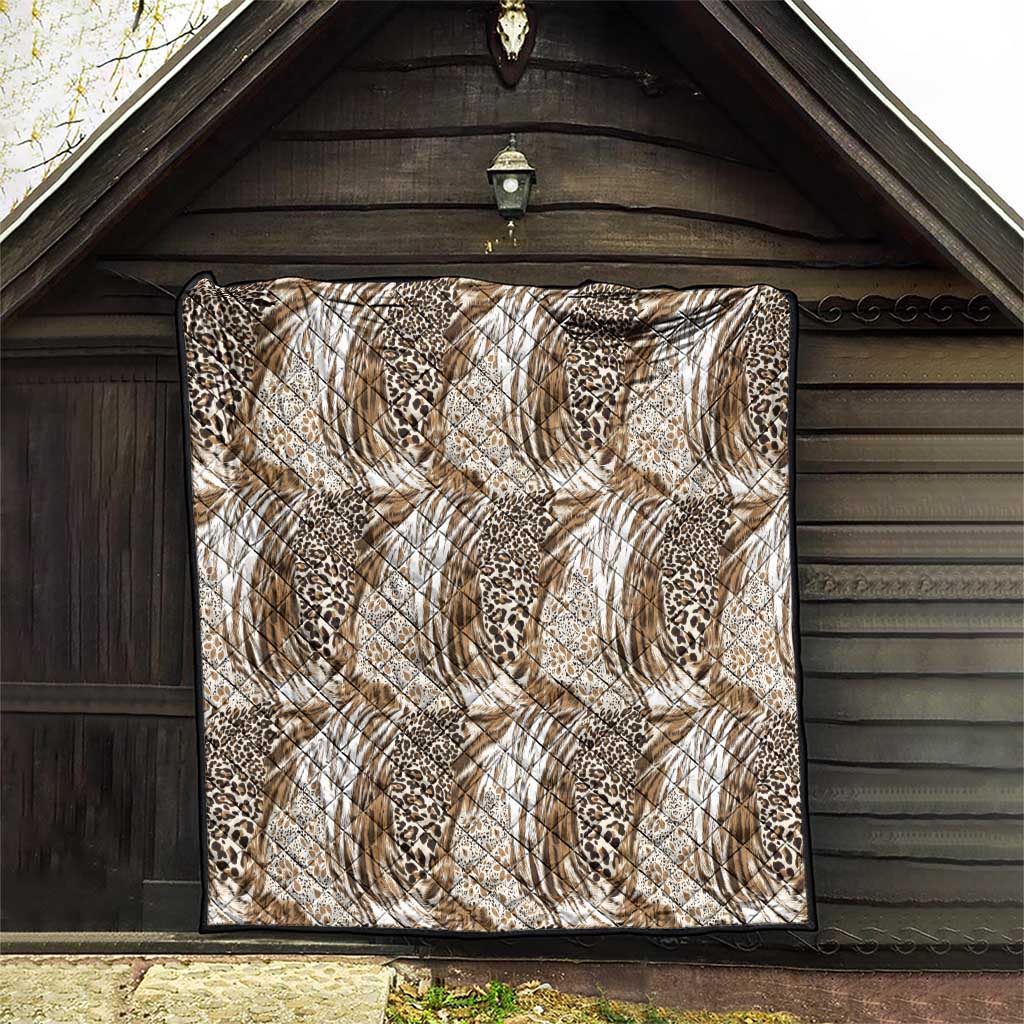 Wild Animal Skins Quilt Leopard Pattern - Wonder Print Shop