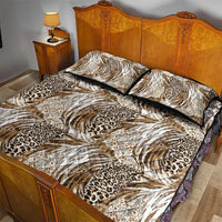 Wild Animal Skins Quilt Bed Set Leopard Pattern - Wonder Print Shop