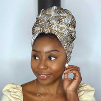 African Wild Animal Skins Simple Headwrap Leopard Pattern