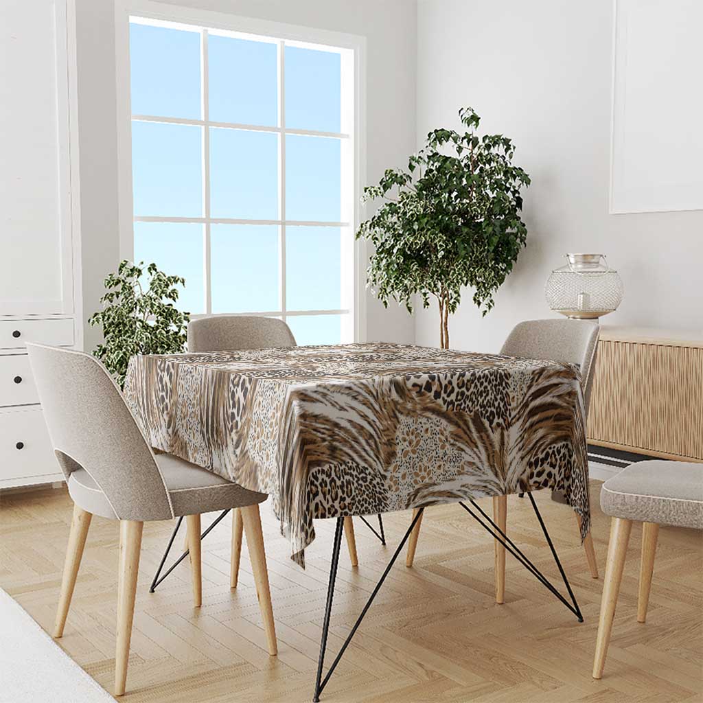 Wild Animal Skins Tablecloth Leopard Pattern - Wonder Print Shop