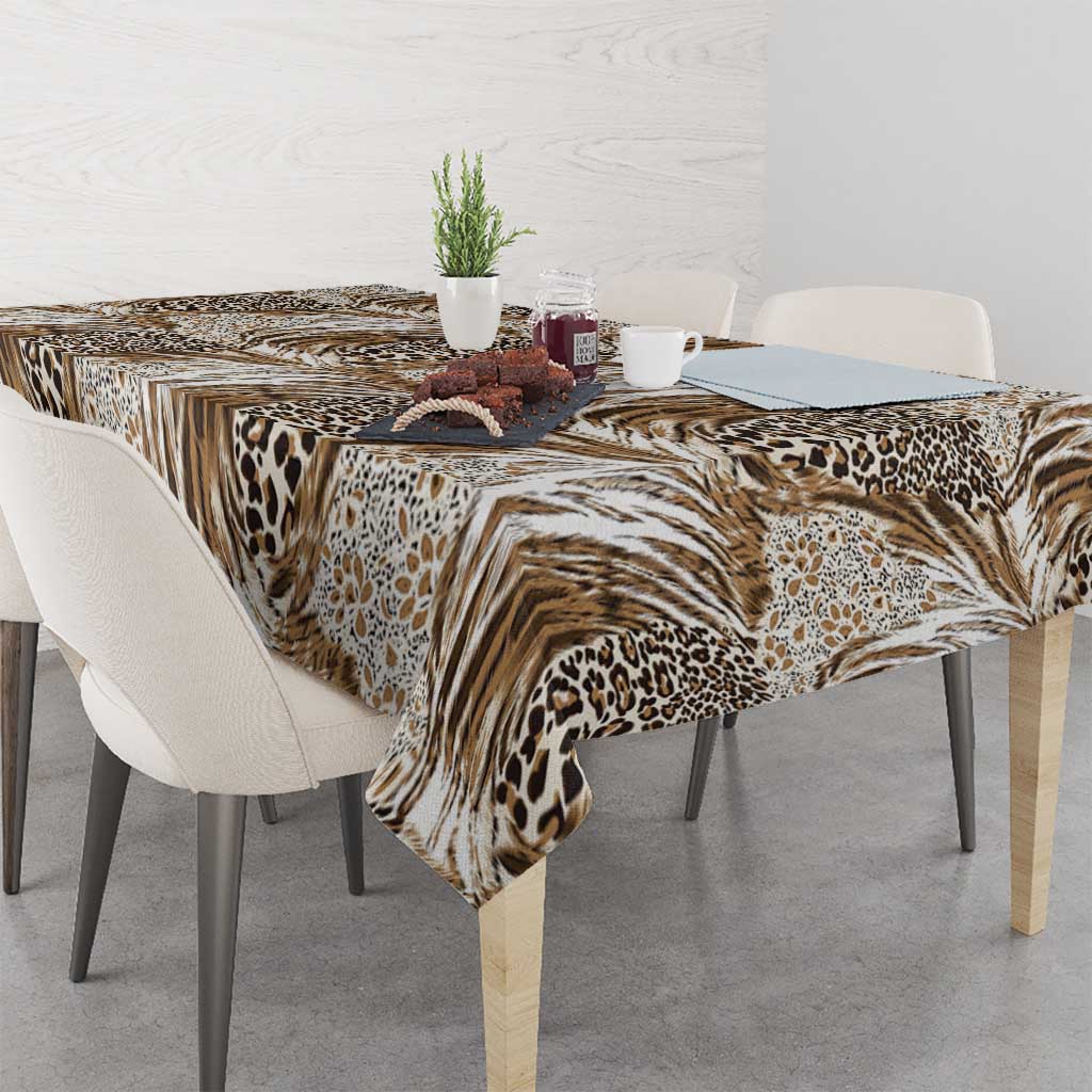 Wild Animal Skins Tablecloth Leopard Pattern - Wonder Print Shop