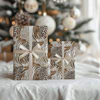 African Wild Animal Skins Wrapping Paper Leopard Pattern - Wonder Print Shop