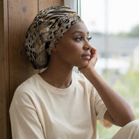 African Wild Animal Skins Easy Headwrap Zebra Tiger Leopard Mix Skin