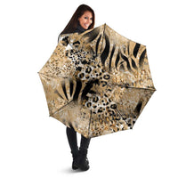 Wild Animal Skins Umbrella Zebra Tiger Leopard Mix Skin - Wonder Print Shop
