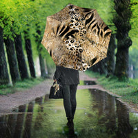 Wild Animal Skins Umbrella Zebra Tiger Leopard Mix Skin - Wonder Print Shop