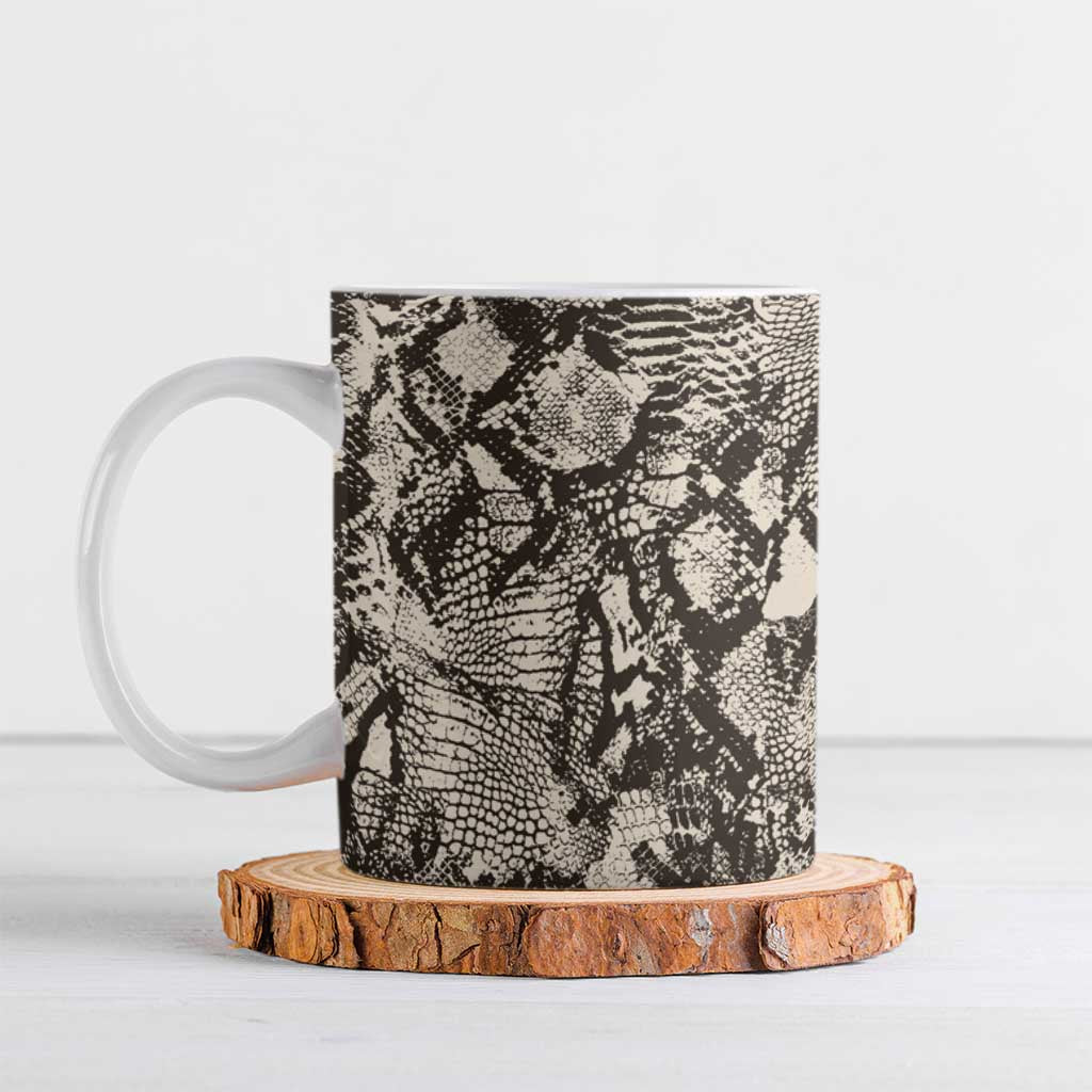 Wild Animal Skins Ceramic Mug Snake and Crocodile Mix Skin - Wonder Print Shop