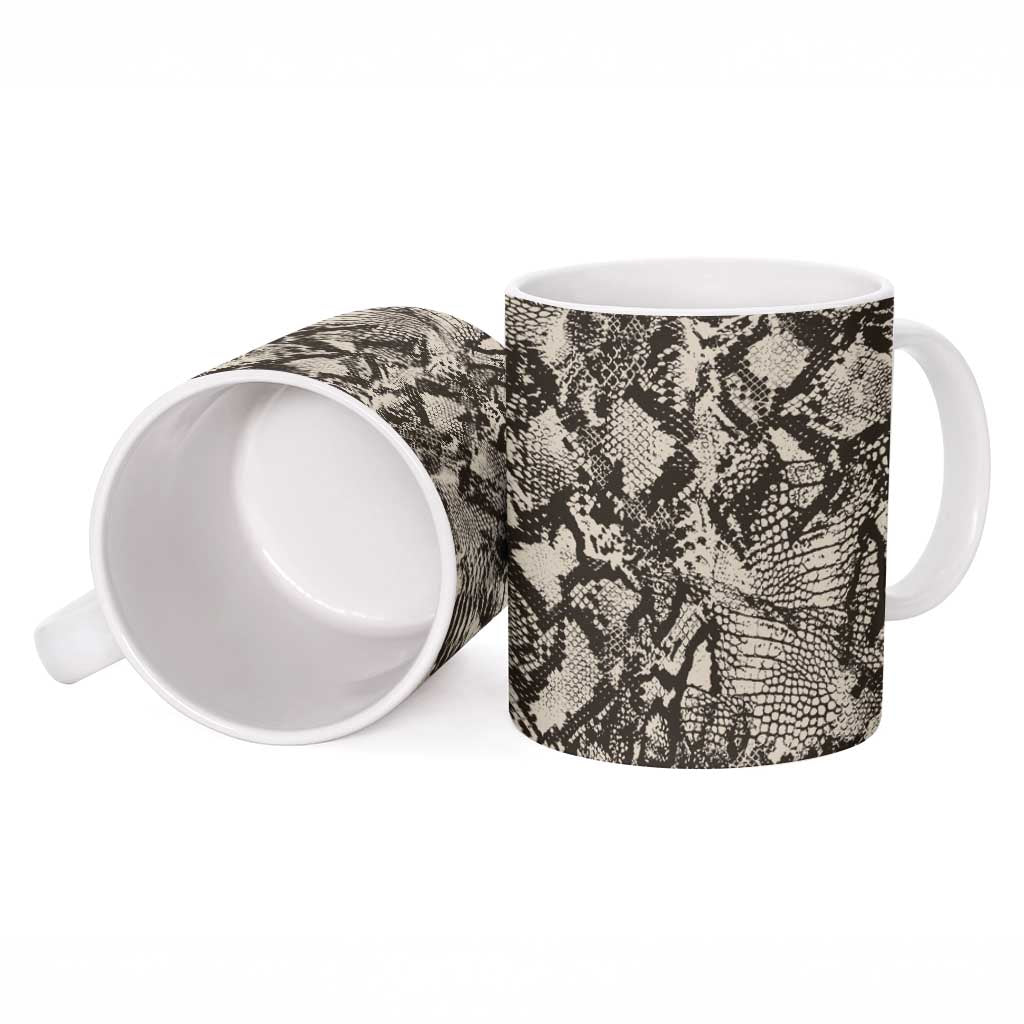 Wild Animal Skins Ceramic Mug Snake and Crocodile Mix Skin - Wonder Print Shop