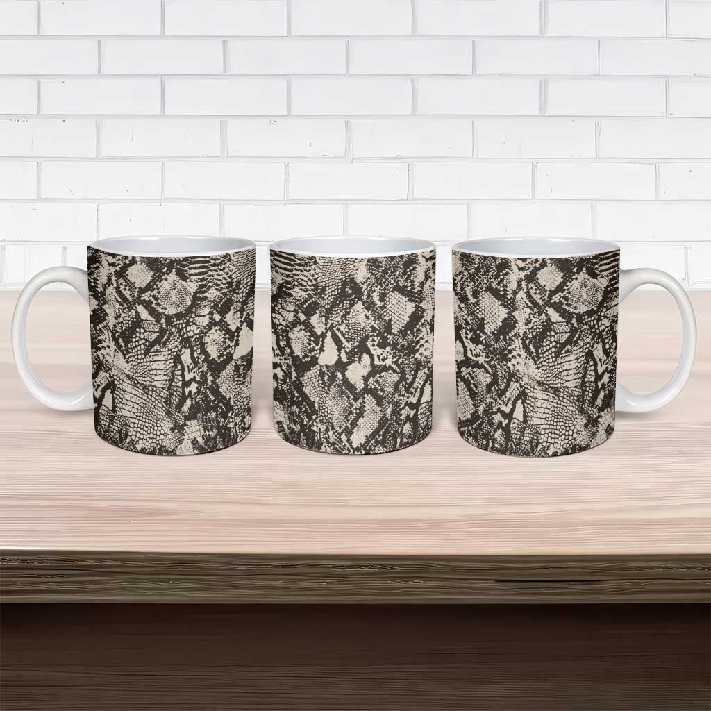 Wild Animal Skins Ceramic Mug Snake and Crocodile Mix Skin - Wonder Print Shop