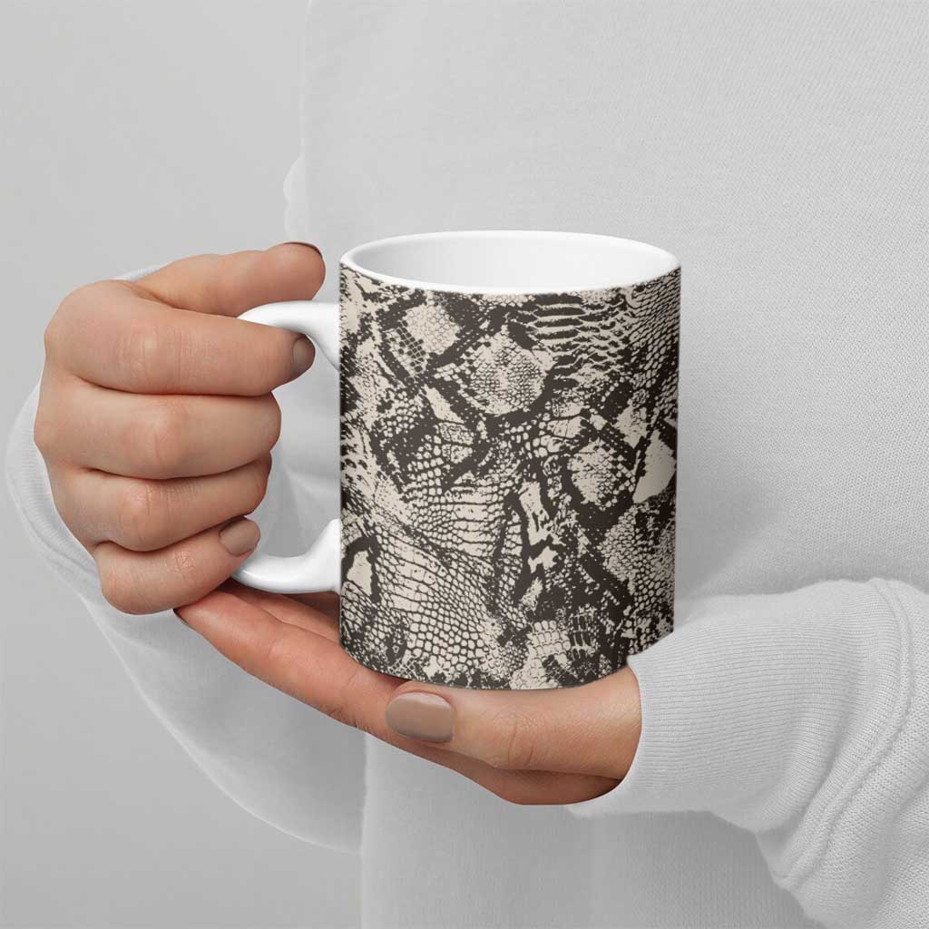 Wild Animal Skins Ceramic Mug Snake and Crocodile Mix Skin - Wonder Print Shop