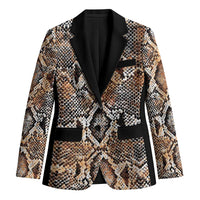 Wild Animal Skins Blazer Vintage Snake Skin Pattern - Wonder Print Shop