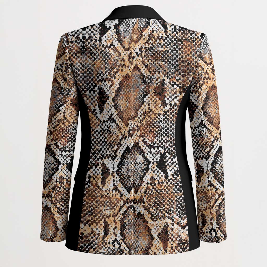 Wild Animal Skins Blazer Vintage Snake Skin Pattern - Wonder Print Shop