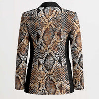 Wild Animal Skins Blazer Vintage Snake Skin Pattern - Wonder Print Shop