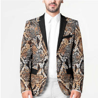 Wild Animal Skins Blazer Vintage Snake Skin Pattern - Wonder Print Shop