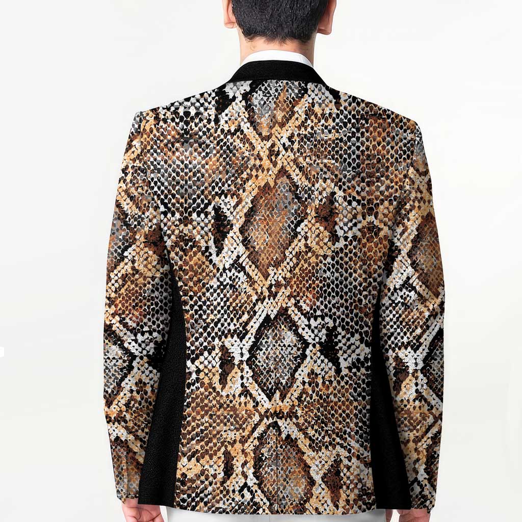 Wild Animal Skins Blazer Vintage Snake Skin Pattern - Wonder Print Shop
